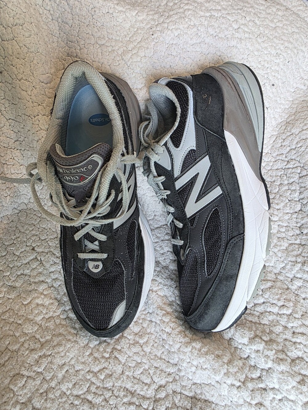 New Balance 990v6 M990BK6 Mens Size 11.5 2E Wide Black Made in USA Sneakers